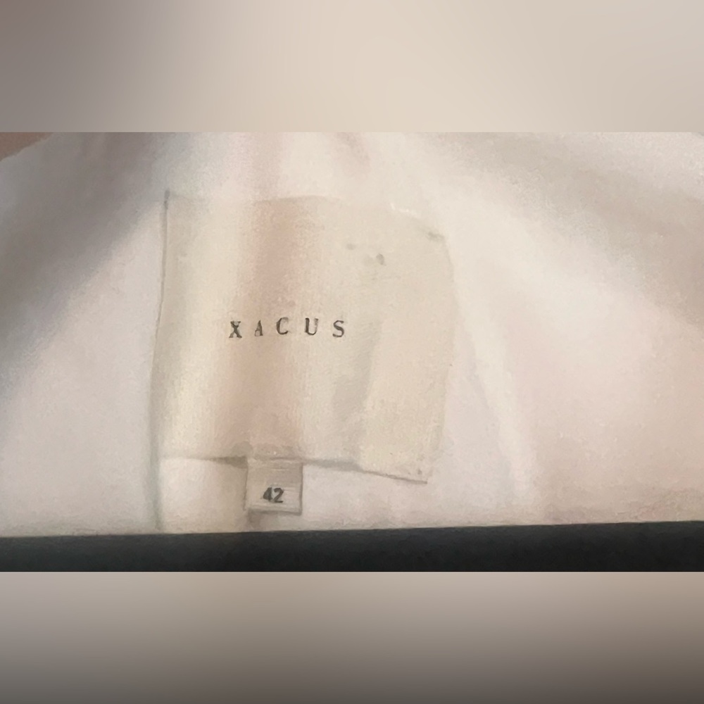 Xacus Leaf-Print Button Down Blouse - image 3